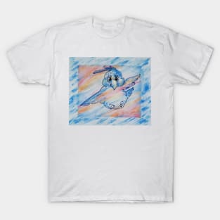 Happy Bluebird Flies T-Shirt